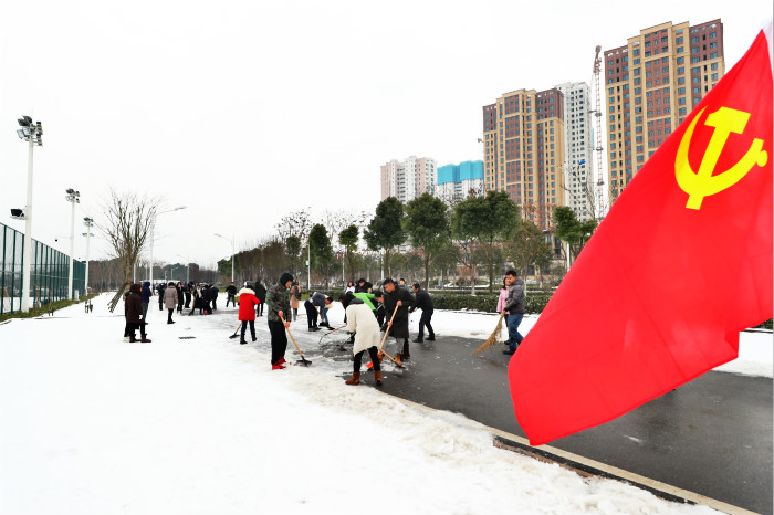 一場雪，體育中心美得不要不要的</br>但最美的風(fēng)景還是他們(圖7)